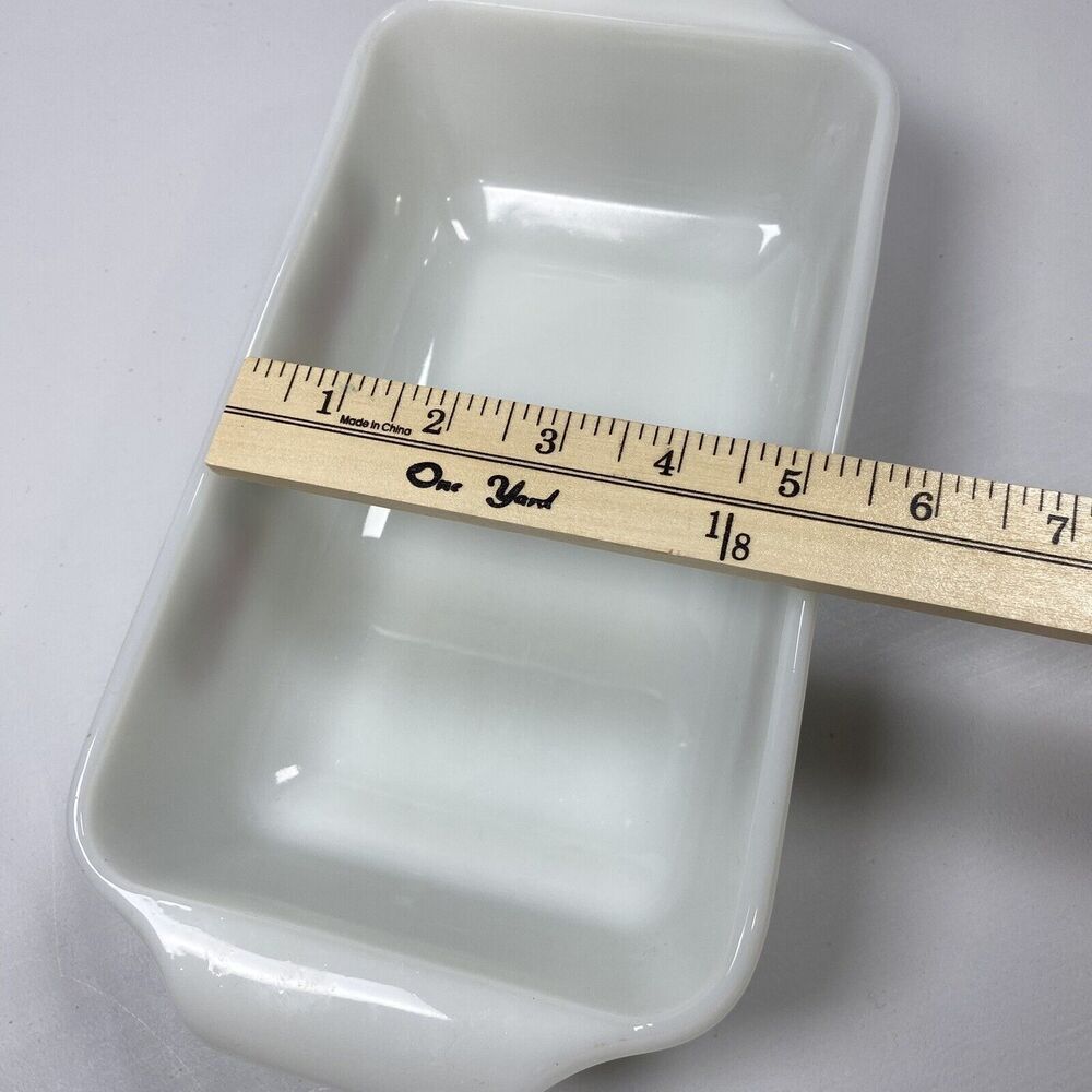 VTG Anchor Hocking Fire King Vegetable Fruit Pattern 1 qt. Loaf/Casserole Dish - Picture 6 of 9